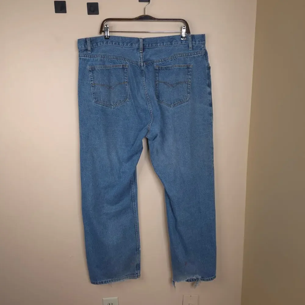 Big Creek Clothing Relaxed Fit 100% Cotton Straight Leg Jeans Size 44x32